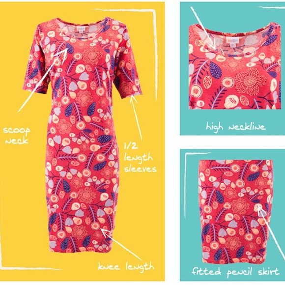 LuLaRoe Julia Dress - Picture 2 of 4